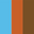 Blue and Brown;
