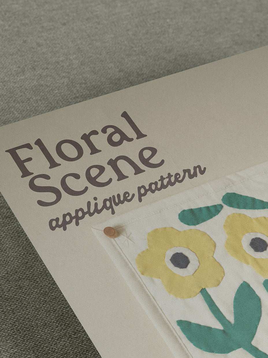 Floral Scene Applique Pattern