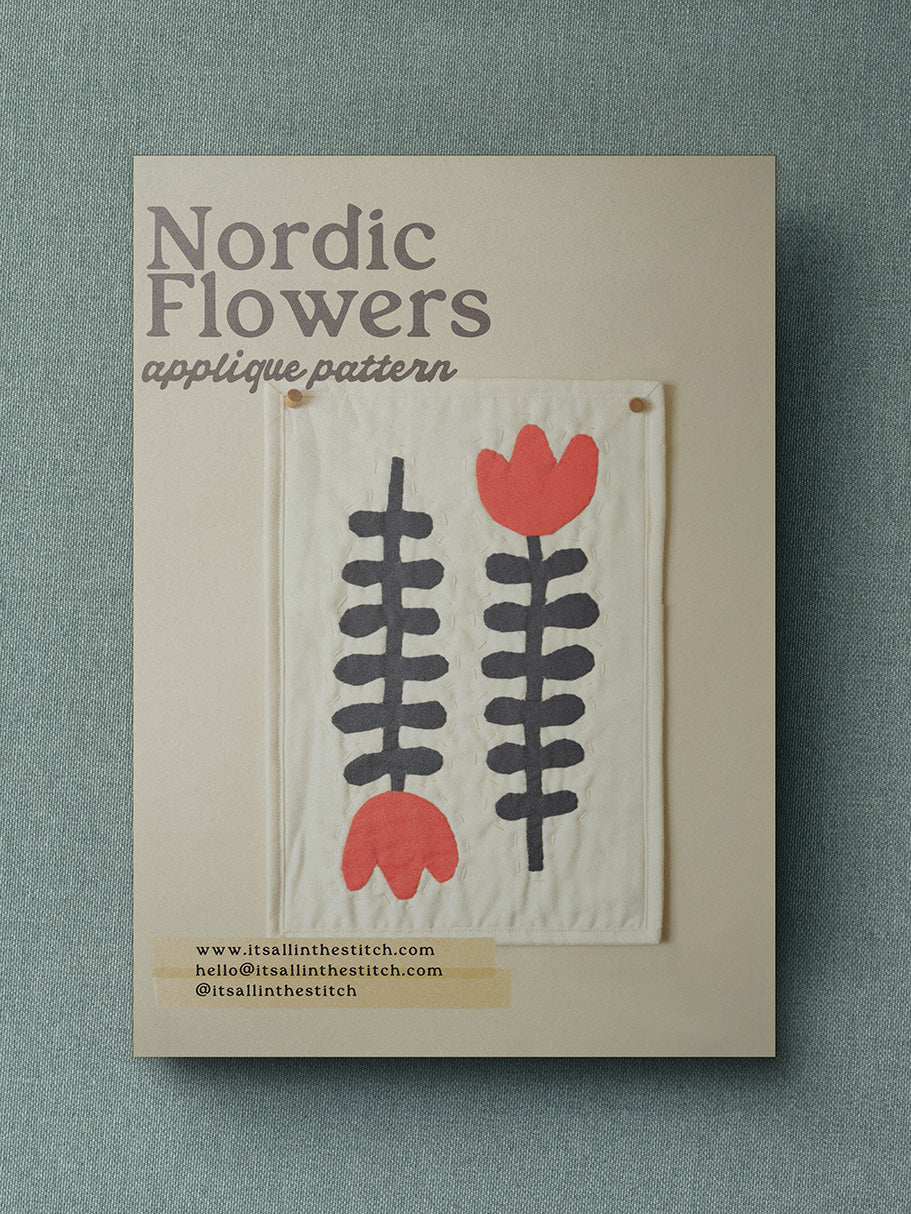 Nordic Flowers Applique Pattern