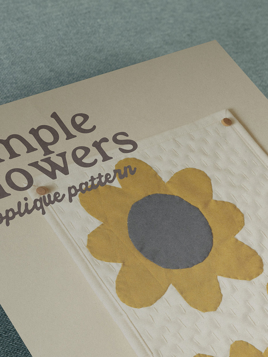 Simple Flowers Applique Pattern