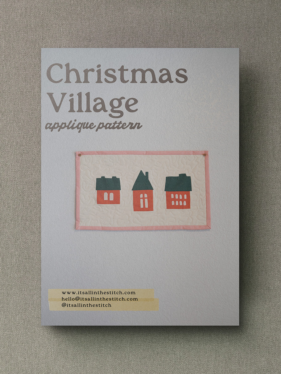 Christmas Village Applique Pattern