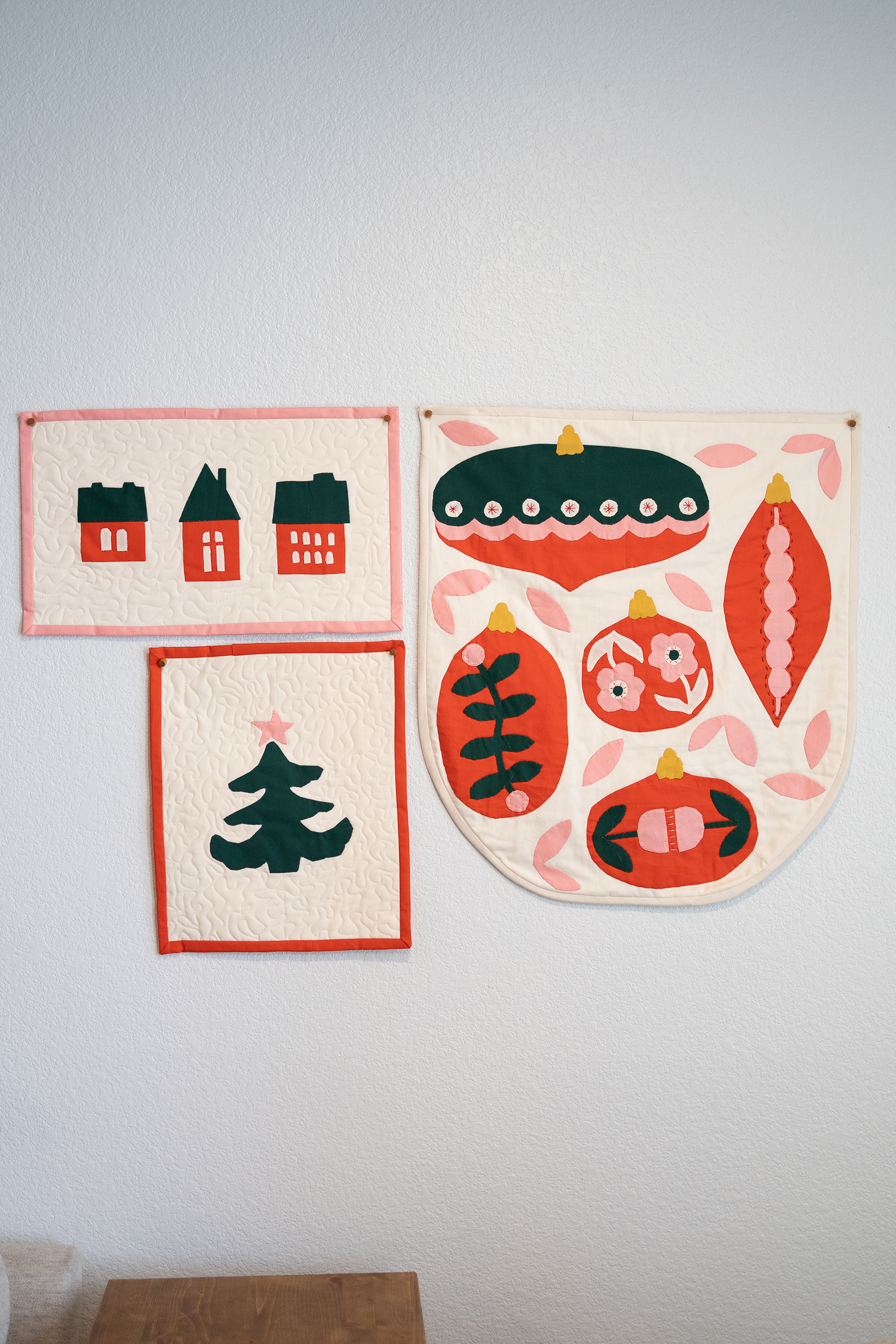 Christmas Village Applique Pattern