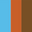 Blue and Brown