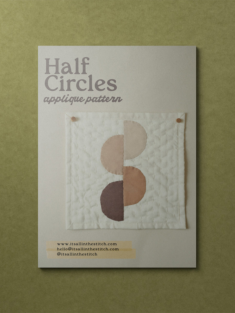 Half Circles Applique Pattern