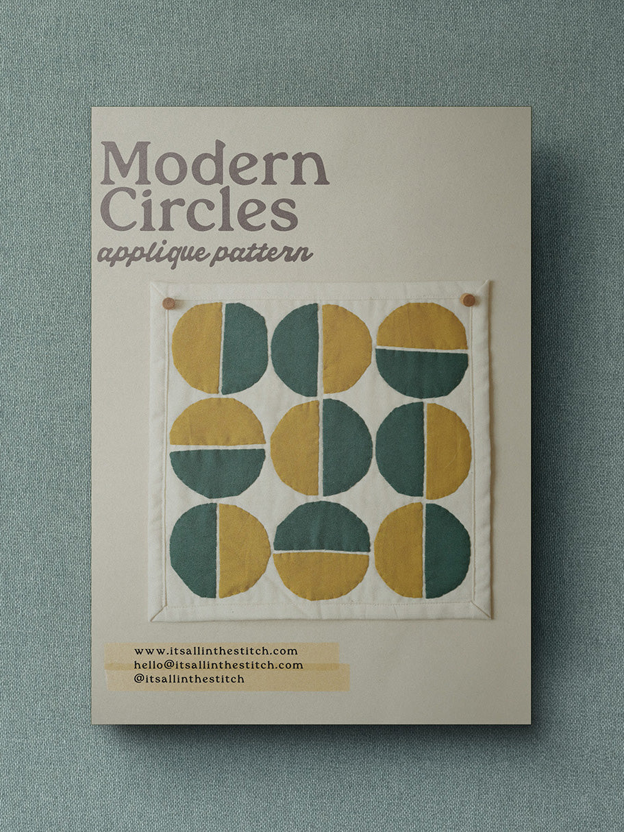 Modern Circles Applique Pattern