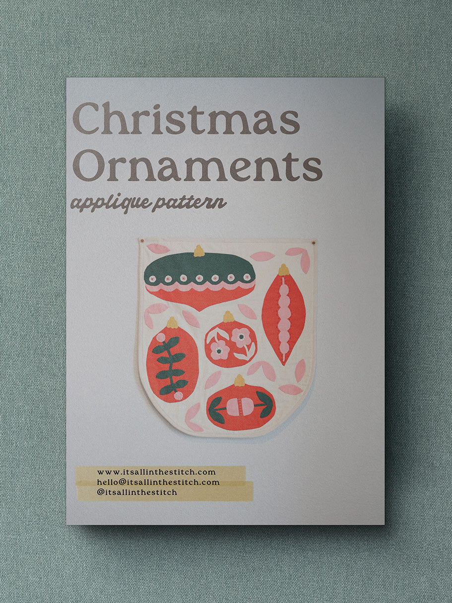 Christmas Ornaments Applique Pattern