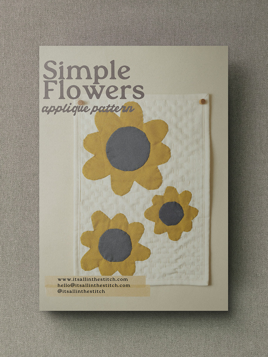 Simple Flowers Applique Pattern
