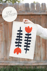 Nordic Flowers Applique Pattern